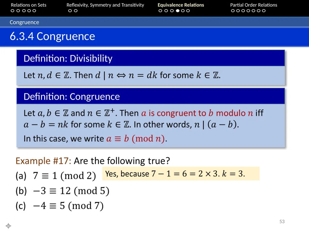 Aaron Tan Relations on Sets Reflexivity, Symmetry - slide 53 of 93