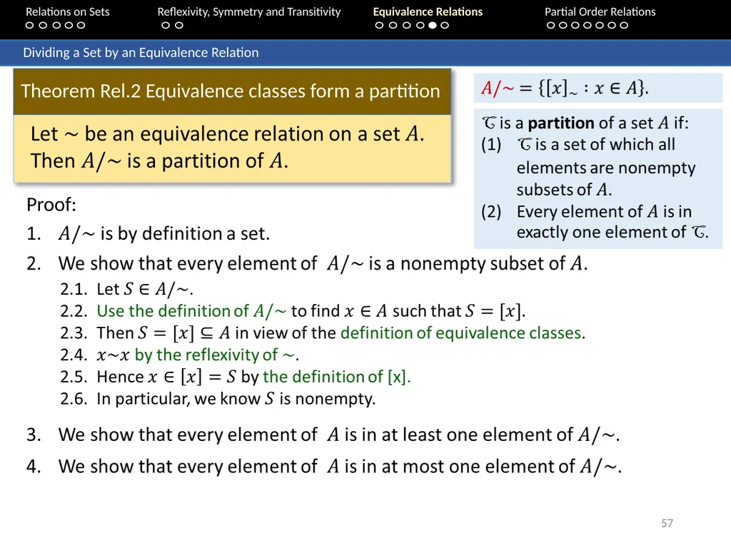Aaron Tan Relations on Sets Reflexivity, Symmetry - slide 57 of 93