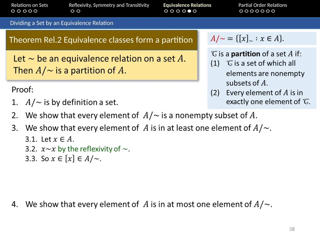 Aaron Tan Relations on Sets Reflexivity, Symmetry - slide 58 of 93