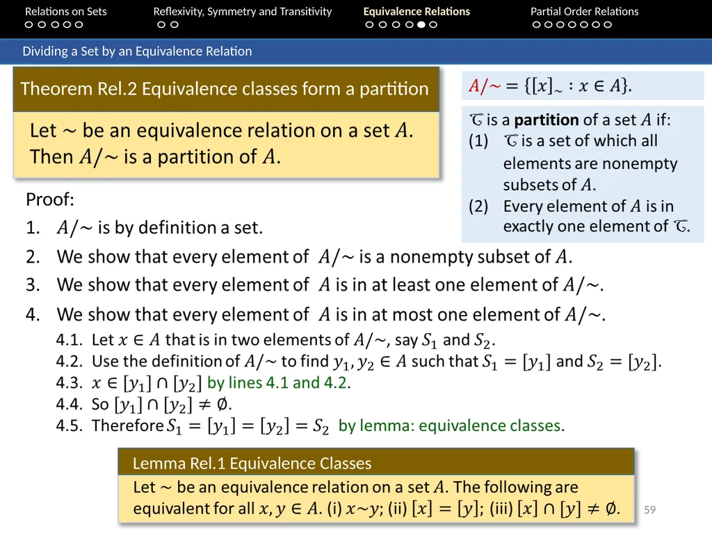 Aaron Tan Relations on Sets Reflexivity, Symmetry - slide 59 of 93