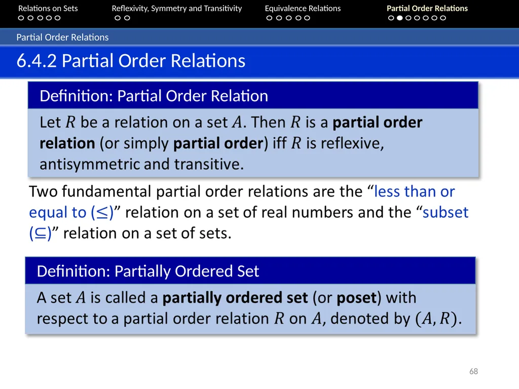 Aaron Tan Relations on Sets Reflexivity, Symmetry - slide 68 of 93