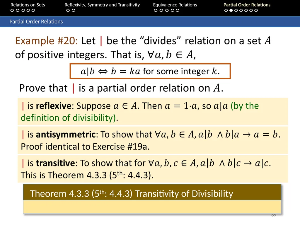 Aaron Tan Relations on Sets Reflexivity, Symmetry - slide 69 of 93