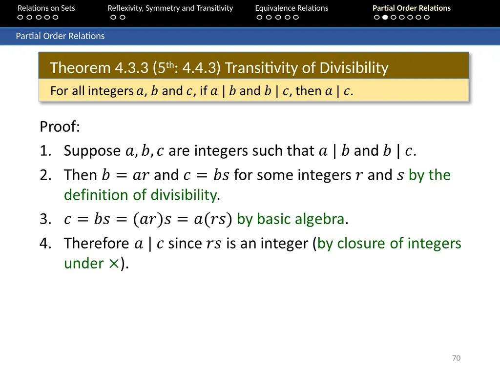 Aaron Tan Relations on Sets Reflexivity, Symmetry - slide 70 of 93