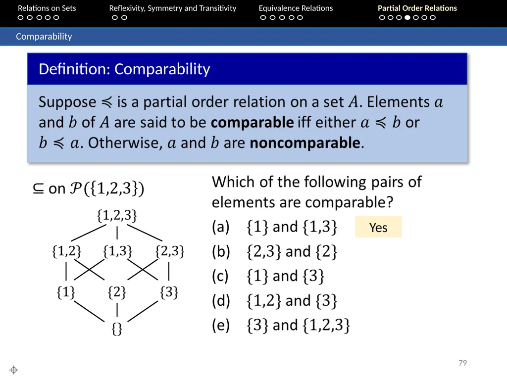 Aaron Tan Relations on Sets Reflexivity, Symmetry - slide 79 of 93