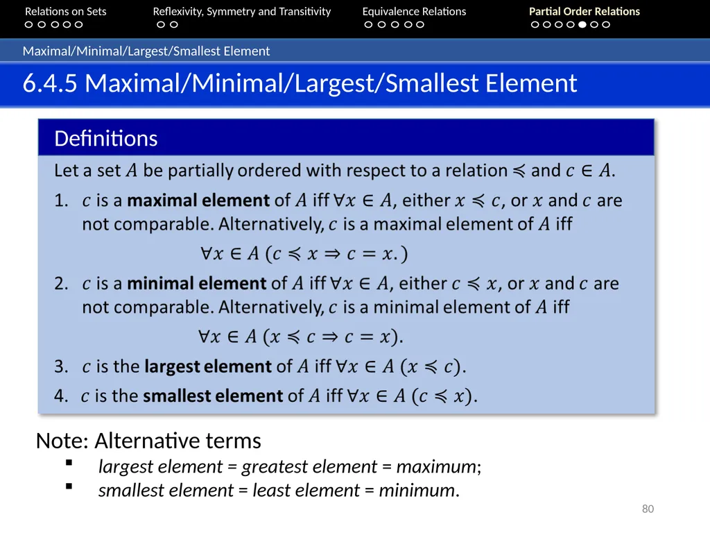 Aaron Tan Relations on Sets Reflexivity, Symmetry - slide 80 of 93