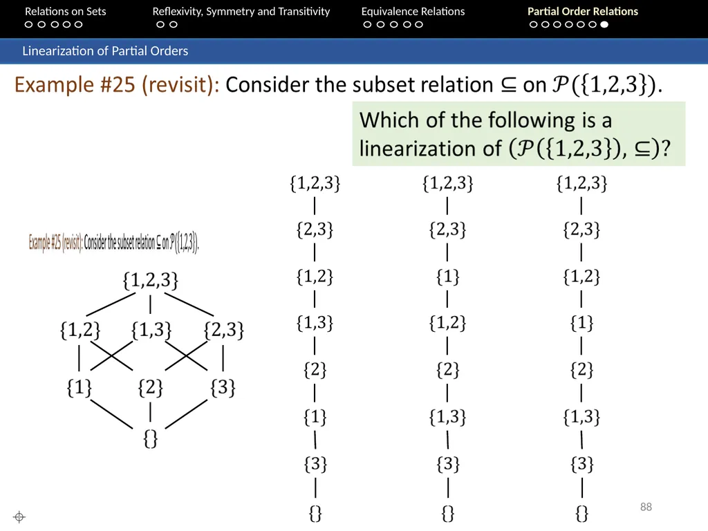 Aaron Tan Relations on Sets Reflexivity, Symmetry - slide 88 of 93