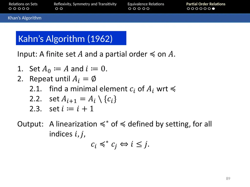 Aaron Tan Relations on Sets Reflexivity, Symmetry - slide 89 of 93