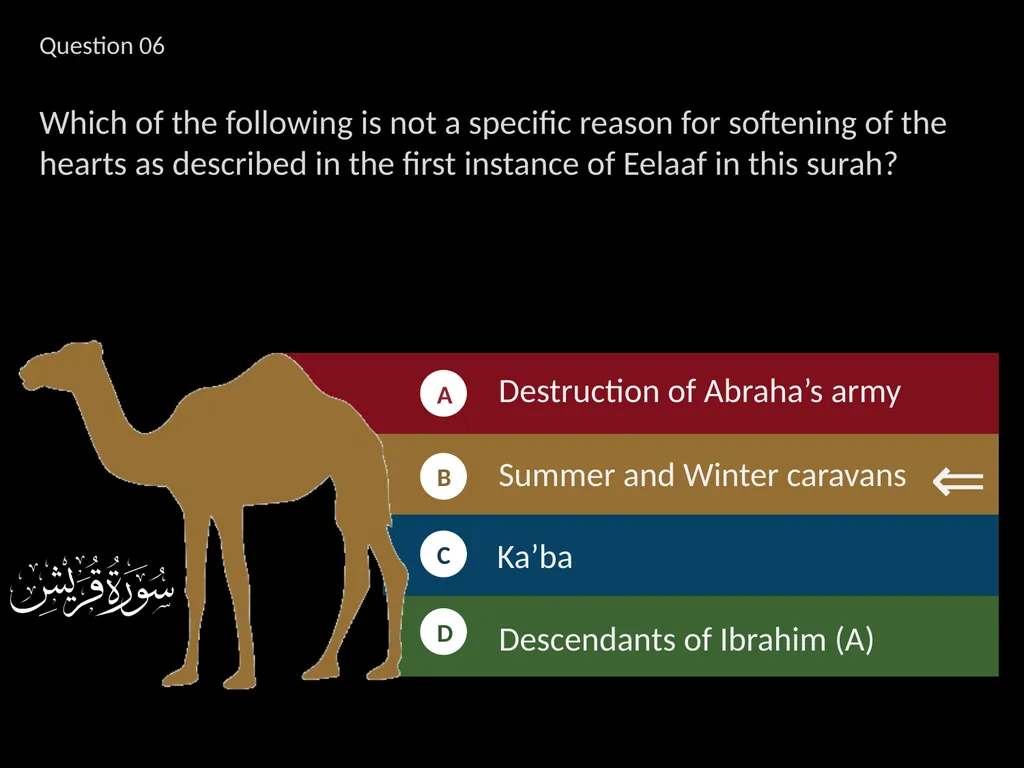 لِإِيلَافِ قُرَيْشٍ إِيلَافِهِمْ رِحْلَةَ - slide 29 of 38