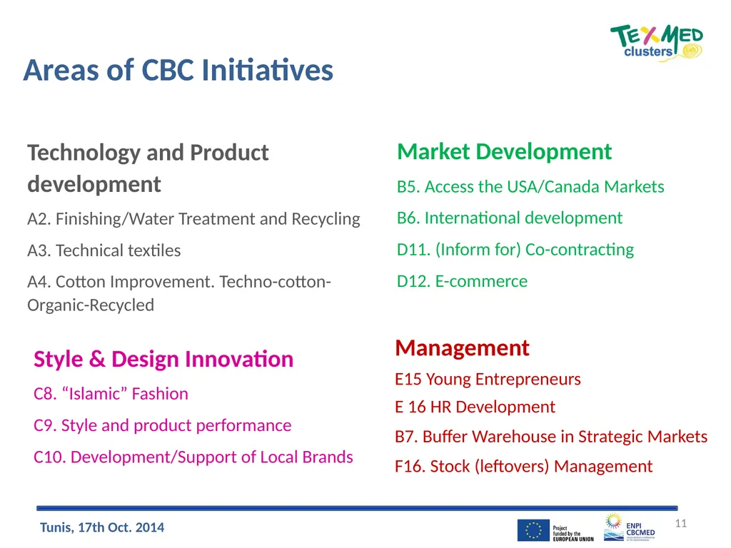 The Mediterranean Hyper-Cluster: Inputs for the - slide 11 of 13