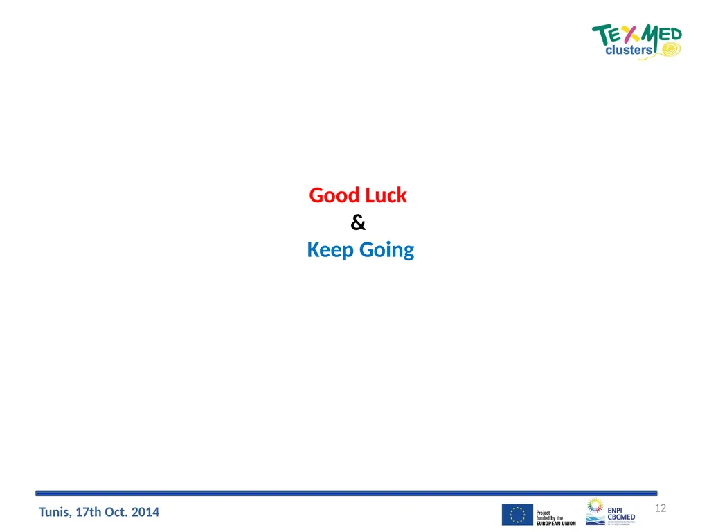 The Mediterranean Hyper-Cluster: Inputs for the - slide 12 of 13