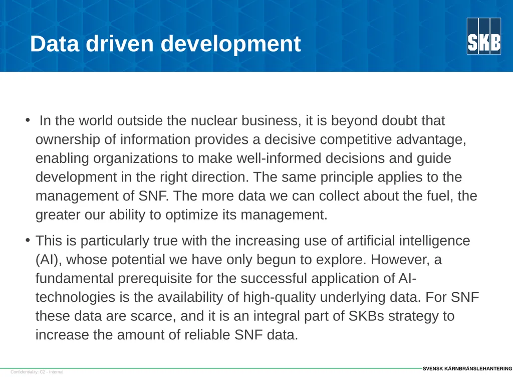 SKB SFC strategy and some results Fredrik - slide 5 of 23