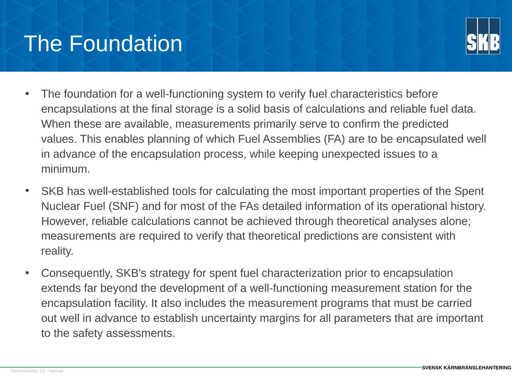 SKB SFC strategy and some results Fredrik - slide 4 of 23