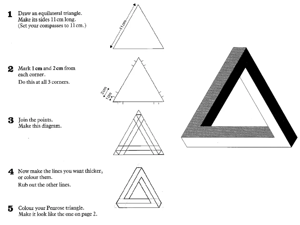 The Penrose Triangle Impossible triangle structure - slide 24 of 26