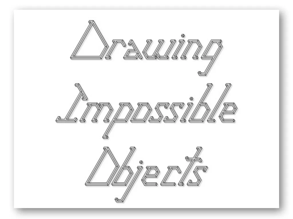 The Penrose Triangle Impossible triangle structure - slide 1 of 26