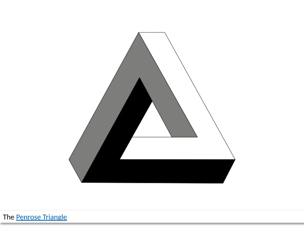 The Penrose Triangle Impossible triangle structure - slide 2 of 26