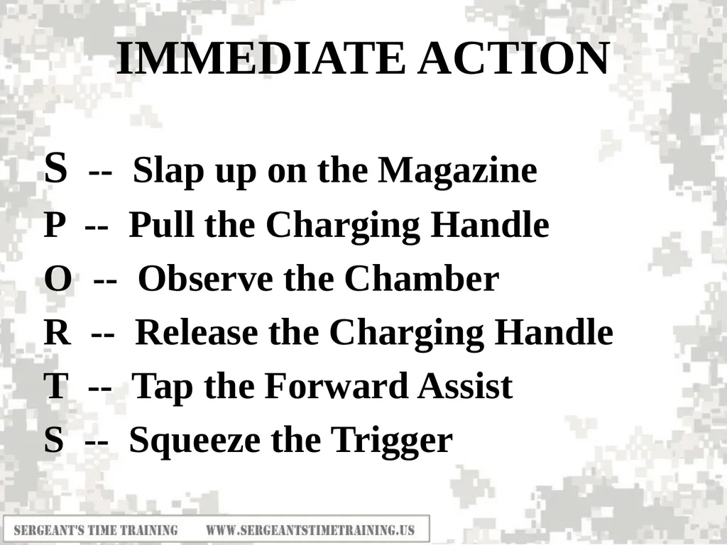 Preliminary Marksmanship Instruction M4 RIFLE - slide 13 of 26