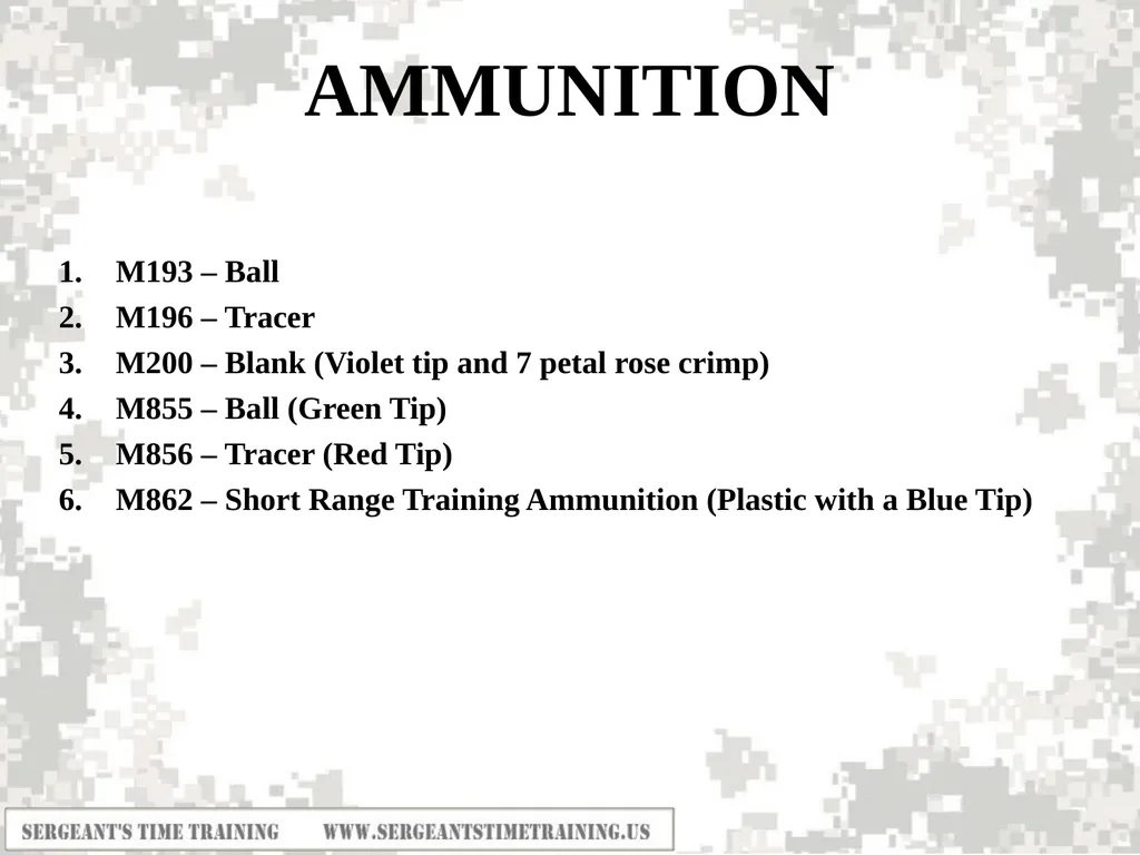 Preliminary Marksmanship Instruction M4 RIFLE - slide 11 of 26