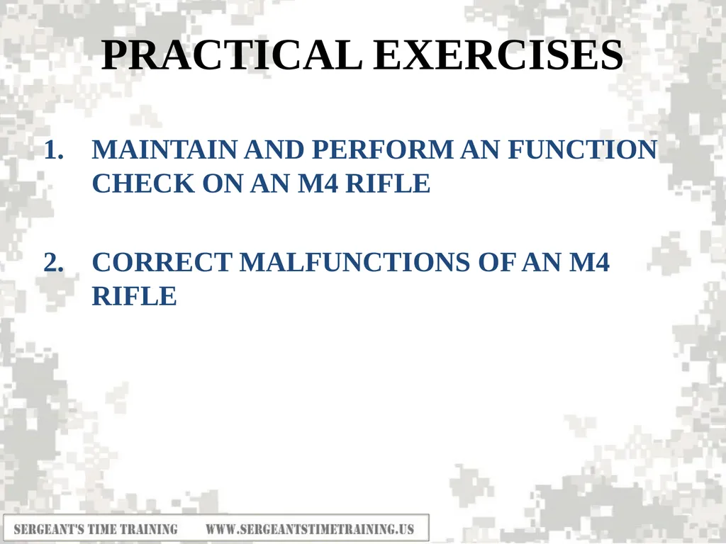 Preliminary Marksmanship Instruction M4 RIFLE - slide 23 of 26