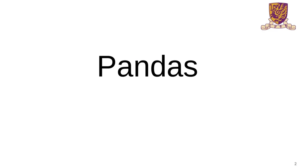 BMEG3105-Introduction to Pandas and NumPy Qinze YU - slide 2 of 16