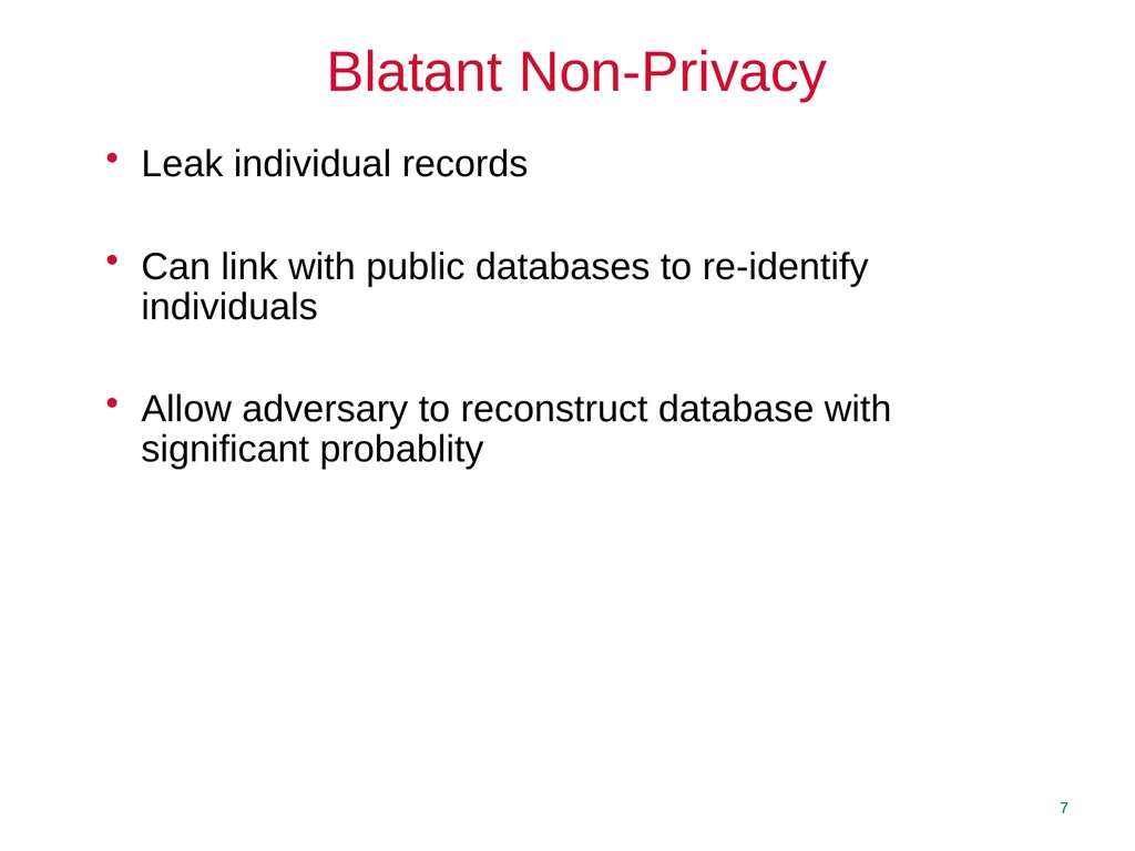 Privacy Enhancing Technologies Elaine Shi Lecture - slide 7 of 56