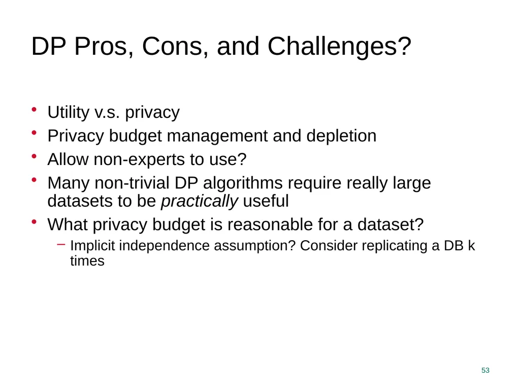 Privacy Enhancing Technologies Elaine Shi Lecture - slide 53 of 56