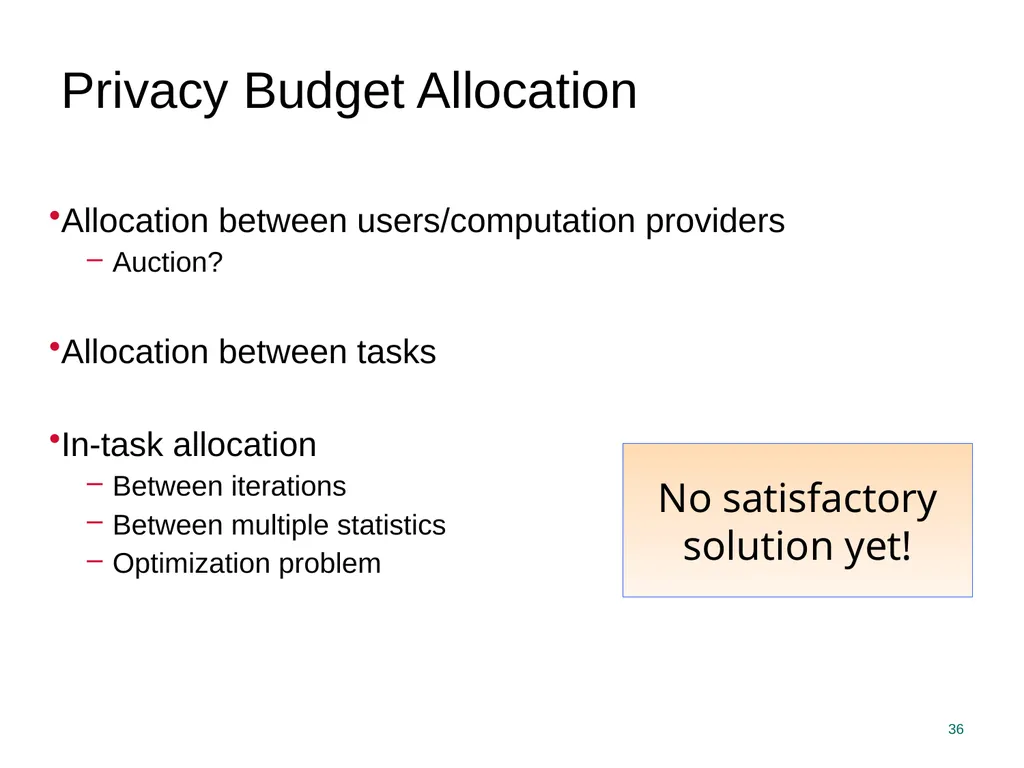 Privacy Enhancing Technologies Elaine Shi Lecture - slide 36 of 56