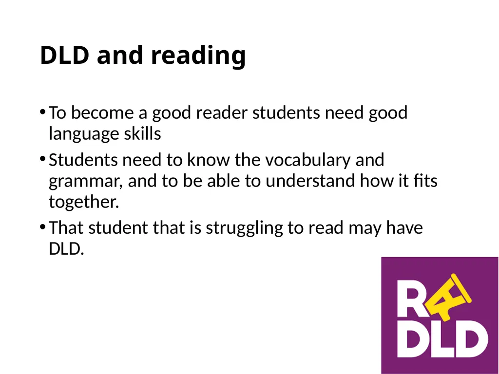 Developmental Language Disorder What every class - slide 6 of 13