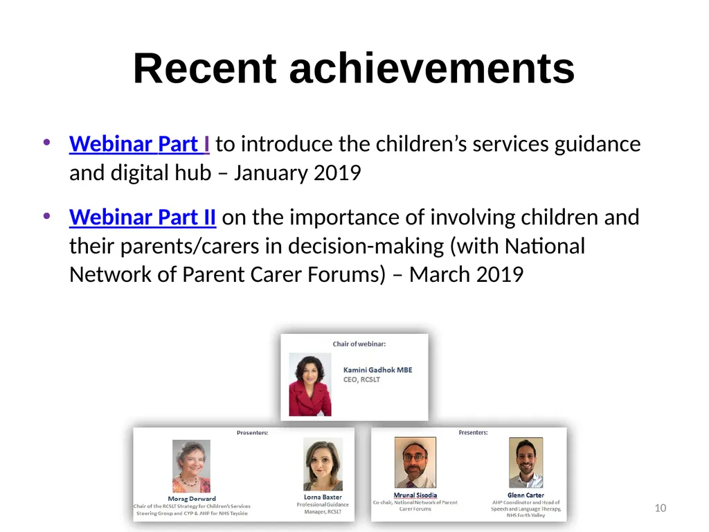 Aims and objectives By attending this event, - slide 10 of 12
