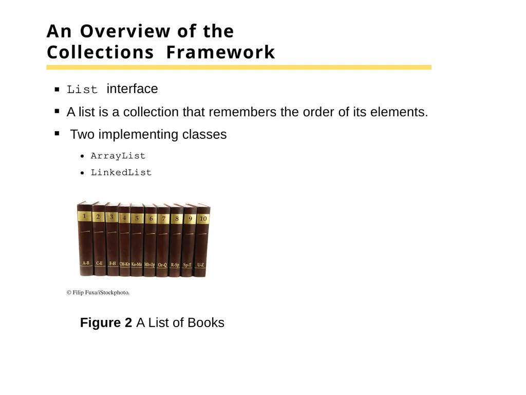 Chapter 15 –The Java Collections Framework Chapter - slide 4 of 96