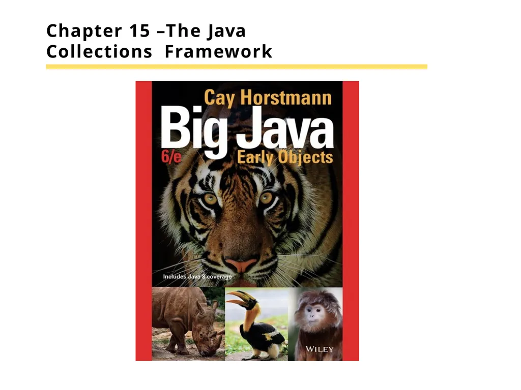 Chapter 15 –The Java Collections Framework Chapter - slide 1 of 96