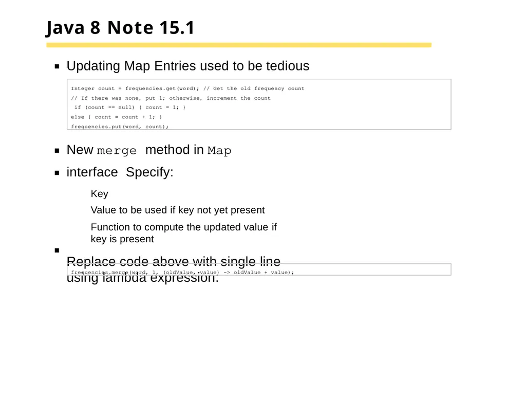 Chapter 15 –The Java Collections Framework Chapter - slide 62 of 96