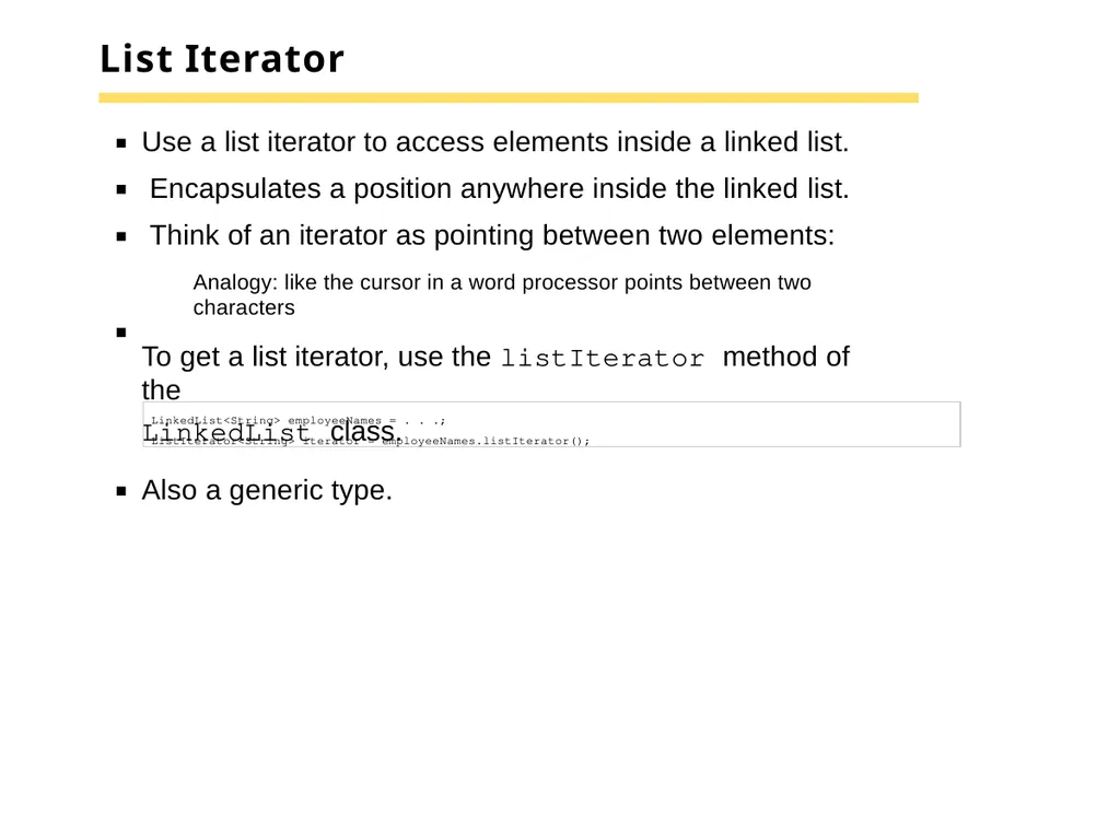 Chapter 15 –The Java Collections Framework Chapter - slide 20 of 96