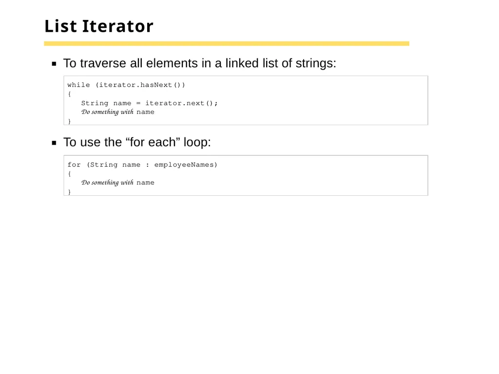 Chapter 15 –The Java Collections Framework Chapter - slide 22 of 96