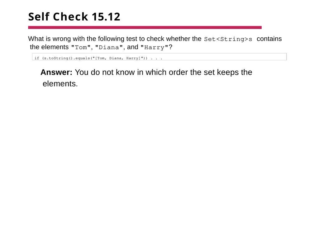 Chapter 15 –The Java Collections Framework Chapter - slide 48 of 96