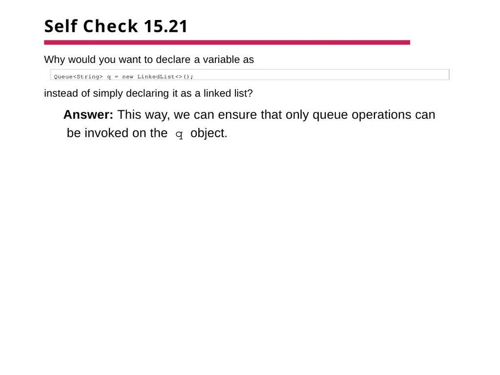 Chapter 15 –The Java Collections Framework Chapter - slide 74 of 96