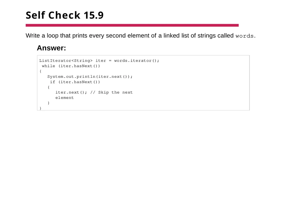 Chapter 15 –The Java Collections Framework Chapter - slide 33 of 96