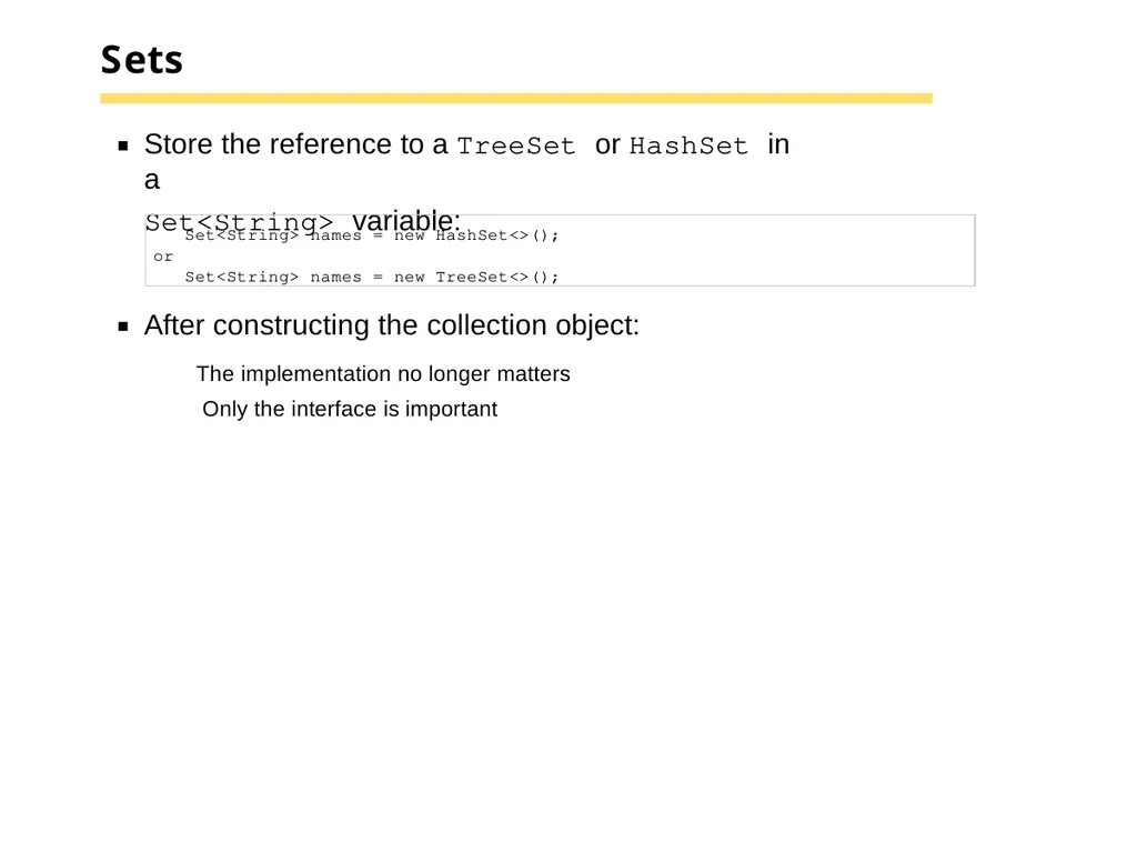 Chapter 15 –The Java Collections Framework Chapter - slide 39 of 96