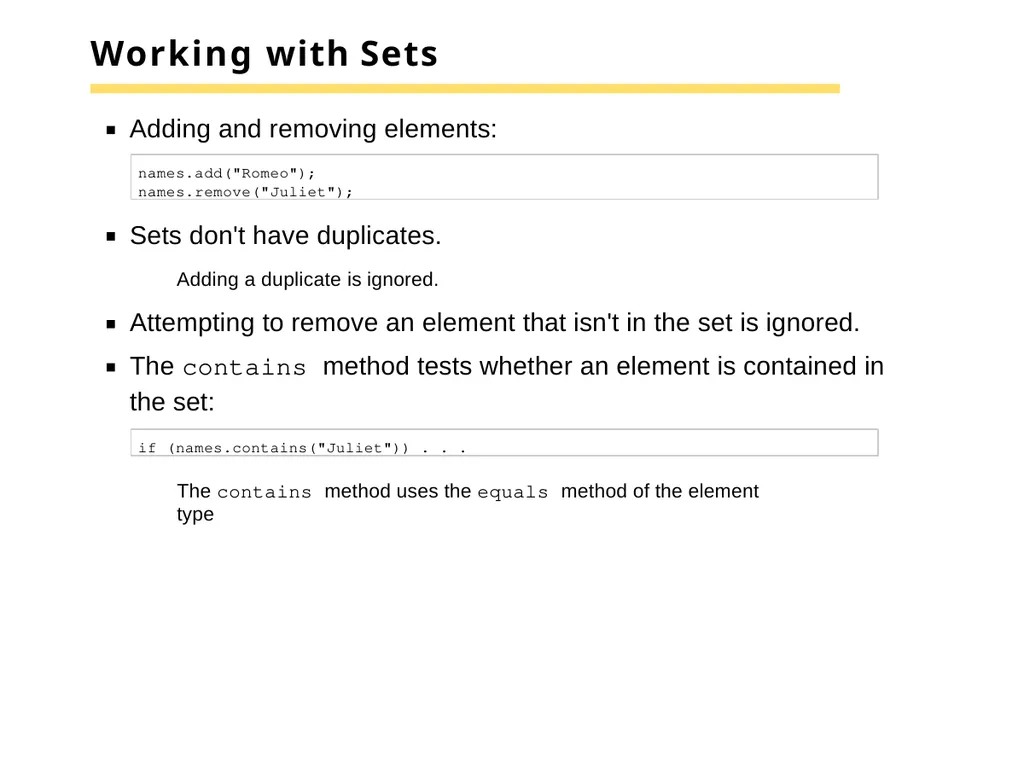 Chapter 15 –The Java Collections Framework Chapter - slide 40 of 96