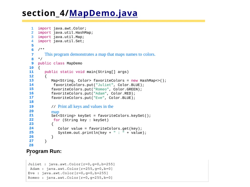 Chapter 15 –The Java Collections Framework Chapter - slide 56 of 96