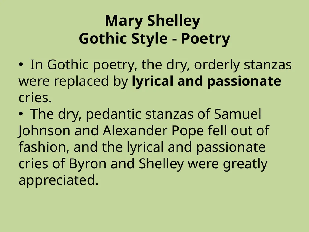 Frankenstein by Mary - slide 10 of 17