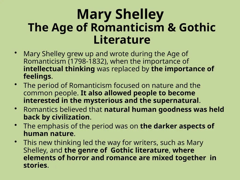Frankenstein by Mary - slide 3 of 17