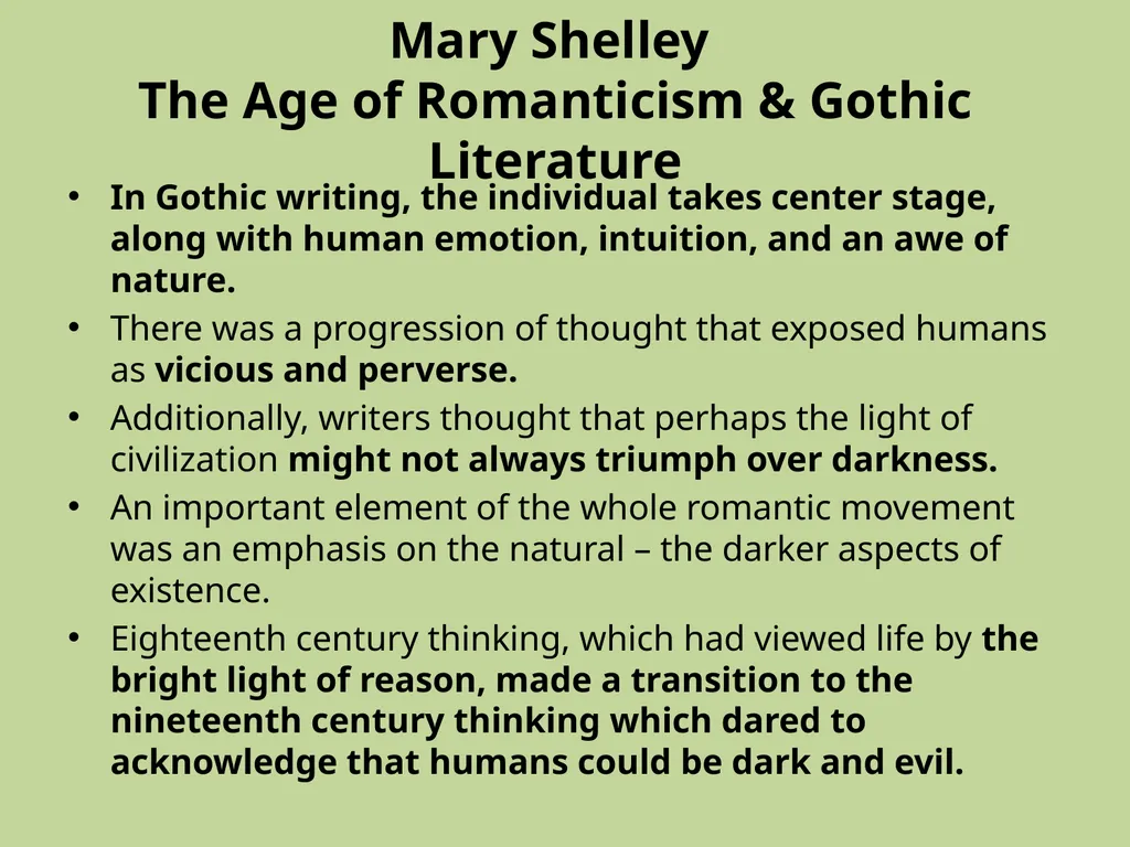 Frankenstein by Mary - slide 4 of 17