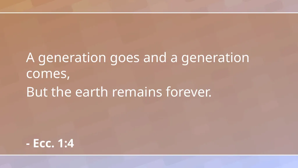 Introduction Ecc. 1:1-18 1 Observations in - slide 11 of 26