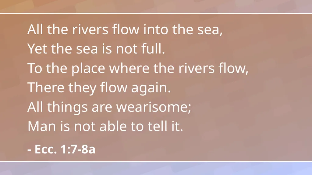 Introduction Ecc. 1:1-18 1 Observations in - slide 13 of 26