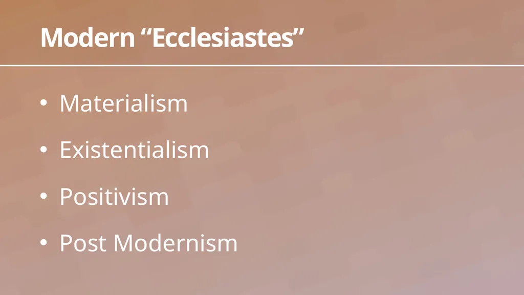 Introduction Ecc. 1:1-18 1 Observations in - slide 6 of 26