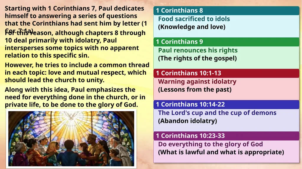 ALL TO THE GLORY OF GOD Lesson 5 for August - slide 3 of 9