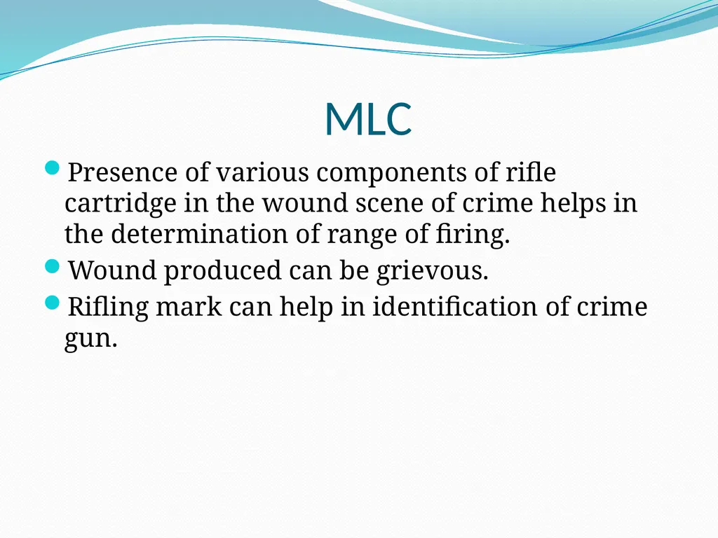 Examination of Weapons By Dr. Waheed Trishool - slide 18 of 22