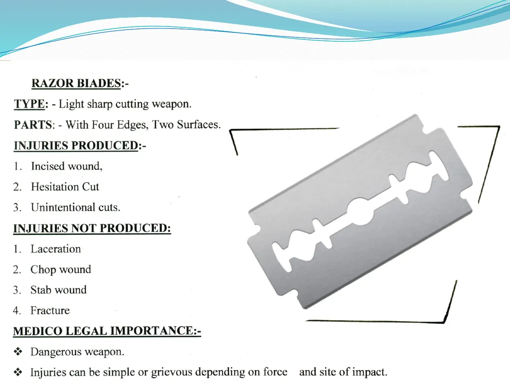Examination of Weapons By Dr. Waheed Trishool - slide 2 of 22