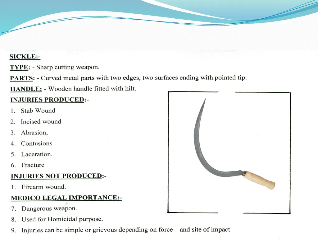Examination of Weapons By Dr. Waheed Trishool - slide 3 of 22