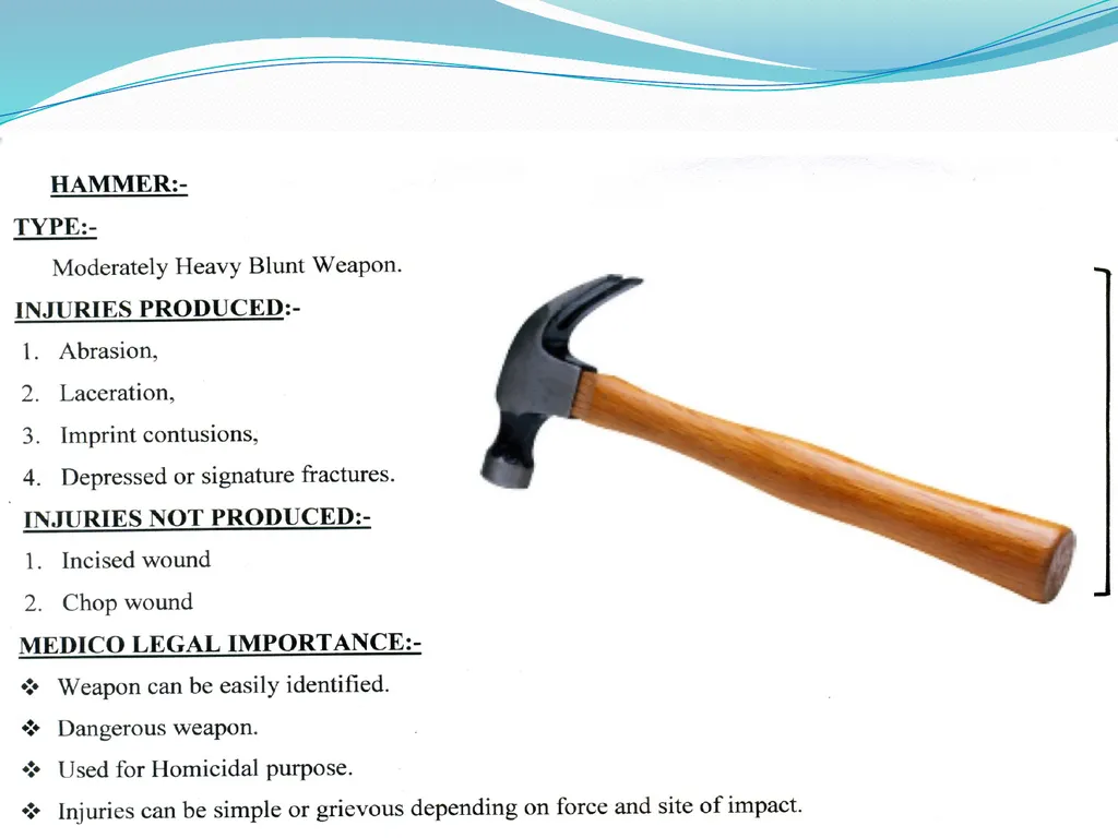 Examination of Weapons By Dr. Waheed Trishool - slide 5 of 22